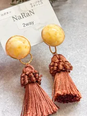 314≫レトロボタンの2wayピアス