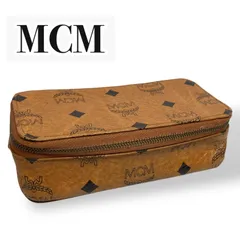 【美品】MCM エムシーエム　マルチケース　ペンケース　メガネケース　コスメ　化粧ポーチなど　ヴィセトス柄　レザー　本革　レディース　ブランド