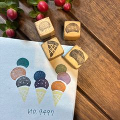 未使用アイスクリームスタンプ＆パンチ スタンピンアップ 未使用アイス