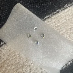 激安 セット ステンレス ピアス クリスタル キャッチ バッグ ピン スワロフスキー シルバー レディース