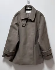 ROPE’ PICNIC ジャージーメルトンシリーズ 金ボタンミドル丈コート