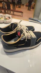 NIKE エアジョーダン1 ロー ブラック/グレー スニーカー