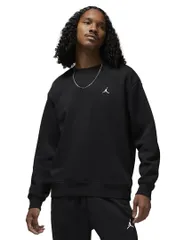 [ナイキ] ジョーダン セットアップ対応モデル ブルックリン クルーネック スウェットシャツ Jordan DQ7520-010 ブラック/ホワイト 上着 上下 スポーツウェア ジム 筋トレ トレーニング 正規品 フリ [010：ブラック/ホワイト] [XL]