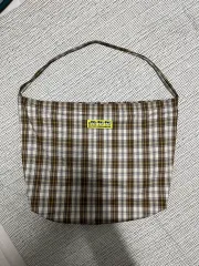 퍽댓너드샵 CHECK クロスバッグ ブラウン