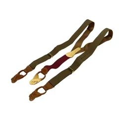 COACH(コーチ) 小物 - カーキ×ブラウン×ボルドー サスペンダー レザー