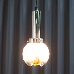 イタリア Mazzega ヴィンテージ ペンダントライト ムラノガラス ベネチアン ガラス 吊り照明 ガラスシェード 天井照明 モダン 80700