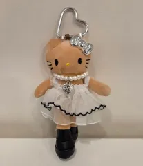 ロング Tシャツ hello kitty(ハローキティ) ぬいぐるみ キーホルダー 白 ドレス