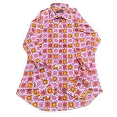 Z1712 etolo mirano エトロミラノ　総柄レトロブラウス　ポップ　ヴィンテージ　レディース