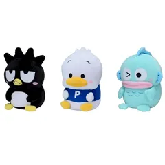 ゆるかわサンリオキャラクターズ　ぽちゃちま　ぬいぐるみVol.4 バツマル　ハンギョドン　SEGA セガ