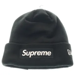 SUPREME (シュプリーム) 23AW ×New Era Box Logo Beanie ニューエラ ボックスロゴ ビーニー ニット帽 帽子 ブラック