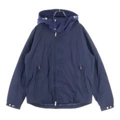 MONCLER (モンクレール) 22AW COLONSAY H10911A00048 コロンゼー フロントロゴ刺繍 ジップアップダウンジャケット ネイビー