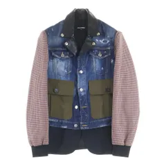 DSQUARED2 (ディースクエアード) デニム切り替え ドッキングジャケット インディゴ S71FZ0036 STN709のサムネイル