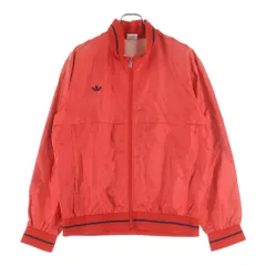 adidas (アディダス) 80S VINTAGE ヴィンテージ デサントタグ ジップアップ ナイロントラックジャケット レッド ADS-253