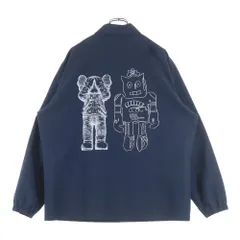KAWS (カウズ) ×UNIQLO +WARHOL ユニクロ ウォーホル キャラプリント コーチジャケット ネイビー