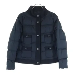 MONCLER (モンクレール) 16AW NAIMI ウール切り替え スタンドカラー ダウンジャケット ブラック レディース B20934537380 57868