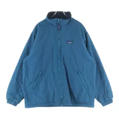 L.L.Bean (エルエルビーン) 80-90S WARM UP NYLON JACKET デカタグ 裏地フリース ウォームアップ ナイロン ジャケット グリーン
