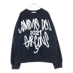 COMME des GARCONS (コムデギャルソン) 21AW AD2021 グラフィックロゴプリント クルーネックスウェット トレーナー ブラック OH-T006のサムネイル