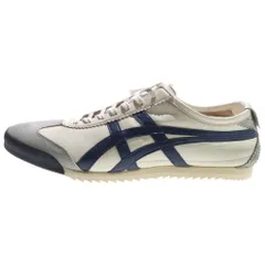 Onitsuka Tiger (オニツカタイガー) MEXICO 66 DELUXE ローカットスニーカー ホワイト/ブルー US9.5/27.5 1181A435-200