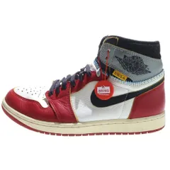 NIKE (ナイキ) ×UNION AIR JORDAN 1 RETRO HIGH OG CHICAGO ユニオン エアジョーダン1 ハイカットスニーカー レッド US8.5/26.5cm HV8563-600