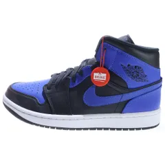 NIKE (ナイキ) AIR JORDAN 1 MID HYPER ROYAL エアー ジョーダン ハイパー ロイヤル ローカットスニーカー ブラック/ブルー US9/27cm 554724-077