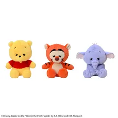 くまのプーさん　レトロメモリーぬいぐるみ　ねむいVer. マスコット　ティガー　ダンボ