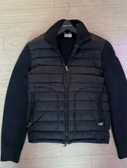 MONCLER ブラック ダウン ニット ジャケットL