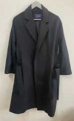 COS hm ブラック ウール100％ オールコート ロングコート 55-77サイズ