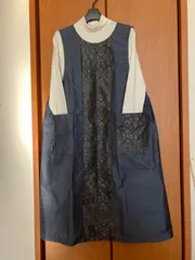 大島紬ジャンバー、スカート型エプロンドレス