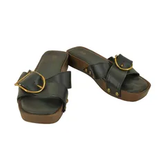 ザラ ZARA バックルフラットサンダル レディース EUR：38 