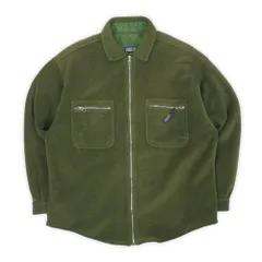 パタゴニア PATAGONIA 90s 90年代 シンチラオーバーシャツ フリース MADE IN USA アメリカ製 ヴィンテージ 古着 スナップT レトロ グリセード メンズ コート ジャケット オリーブグリーン M【中古】