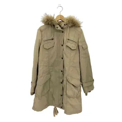 ミッシェルクラン MICHEL KLEIN ファー付き 裏地キルティング マルチポケット モッズコート Y2K レディース 表記無 