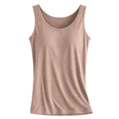 ブラトップ カップ付きインナー ブラキャミ カップ付きタンク 大きいサイズ 立体カップ ストレッチ アンダーゴム ナイトブラ 楽ちん タンクトップ  rr-069