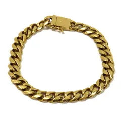 【栄】ブレス K18 2面シングル 丸カット 喜平 約51.4g 約腕回り20.0cm ジュエリー キヘイ イエローゴールド