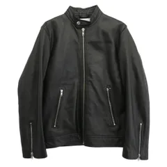 UNITED ARROWS ユナイテッドアローズ 6225-699-0819 A DAY IN THE LIFE 羊皮 ラムレザー シングルライダース ジャケット ブラック系 L【美品】【中古】