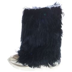 DRKSHDW (ダークシャドウ) FOGACHINE SNEAKS FUR BOOTS フォガチン ファー ハイカットスニーカー ブーツ ブラック DU02B4814-FF