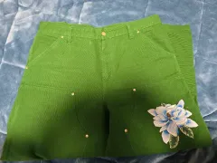 Carhartt WIP x Awake NEW YORK ダブルニー Lサイズ グリーン