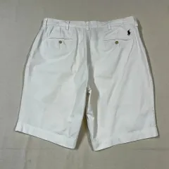 ポロ ラルフローレン 白 チノ ハーフパンツ (35inch)