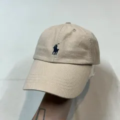 ポロ ラルフローレン ベージュ チノ ベースボールキャップ