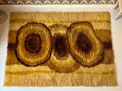 60s 70s ドイツ ヴィンテージ ラグ スペースエイジ ミッドセンチュリー