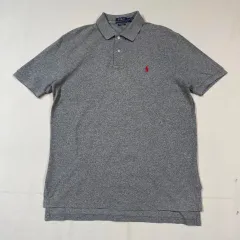 M) POLO RALPH LAUREN クラシックフィット グレー 半袖 カラーTシャツ PK