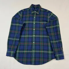 M) ポロラルフローレン ワンポケット クラシック グリーン チェック オックスフォード シャツ