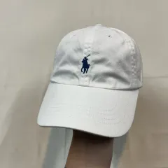 POLO RALPH LAUREN ホワイト ベースボールキャップ 帽子