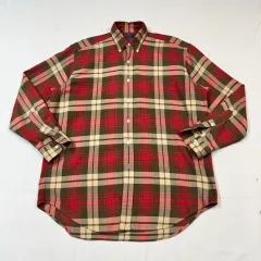 M) ポロラルフローレン チェック フランネルシャツ