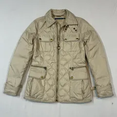 M) ラルフローレン ダックダウン キルティング ジャケット ベージュ