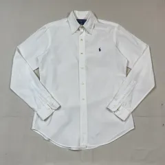 M) ポロ ラルフローレン クラシック ポプリン 白 シャツ