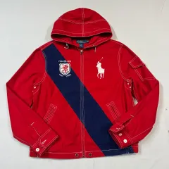 M) ポロラルフローレン ビックポニー コットン フード ジャケット