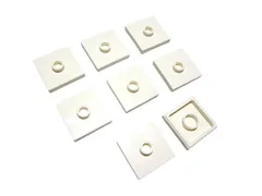 レゴ★未使用！白色の２×２プレート８点(ポッチが真ん中)