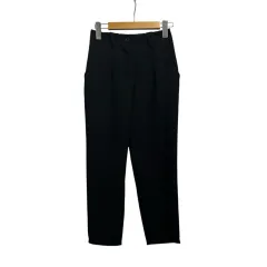 プラステ PLST パンツ 無地 タック 12-5306026 XS 黒 ブラック