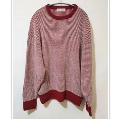 【TINA∶JOJUN】　ティーナジョジュン　ニットセーター　サイズ　M　カラー　赤＋白