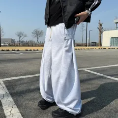 ワイドスウェットパンツ トレーナー ズボン ブラウン